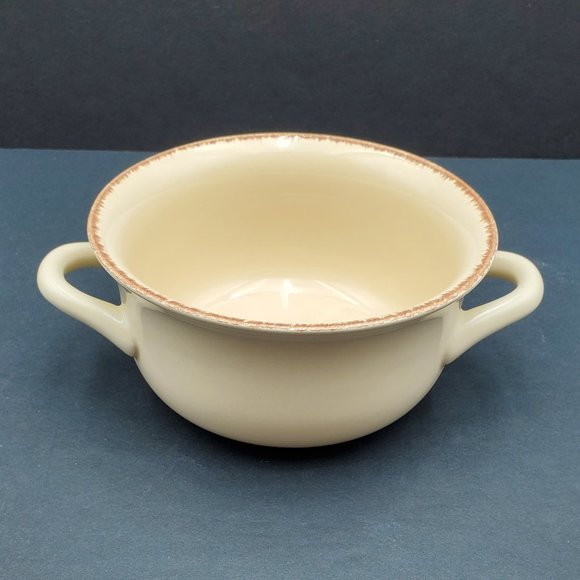 Beige Tan Handled Soup Chowder Chili Bowls - Picture 4 of 6